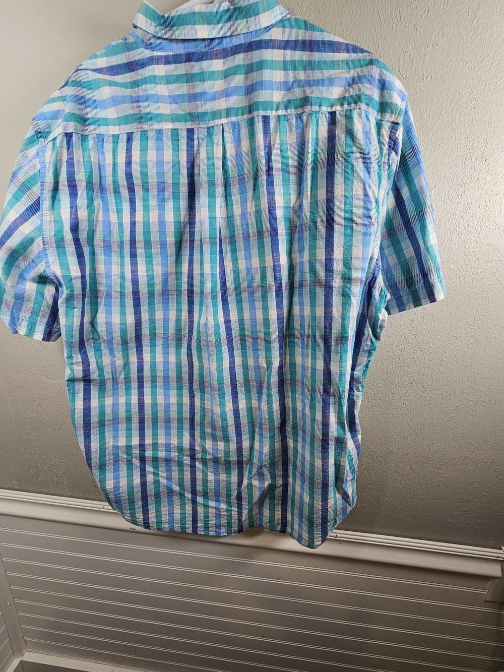 Polo by Ralph Lauren Blue & Green Plaid Short-Sleeve Button-Down Shirt - Picture 2 of 6